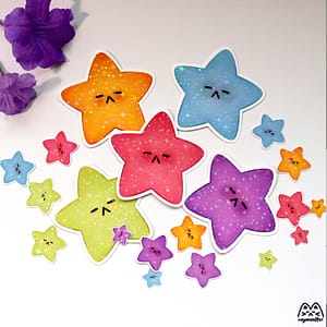 STICKER PACK ESTRELLITAS DORMILONAS